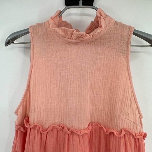 Pomander Place by Tuckernuck Sunset Colorblock Gauze Morgan Dress Tiered sz S - Picture 2 of 7